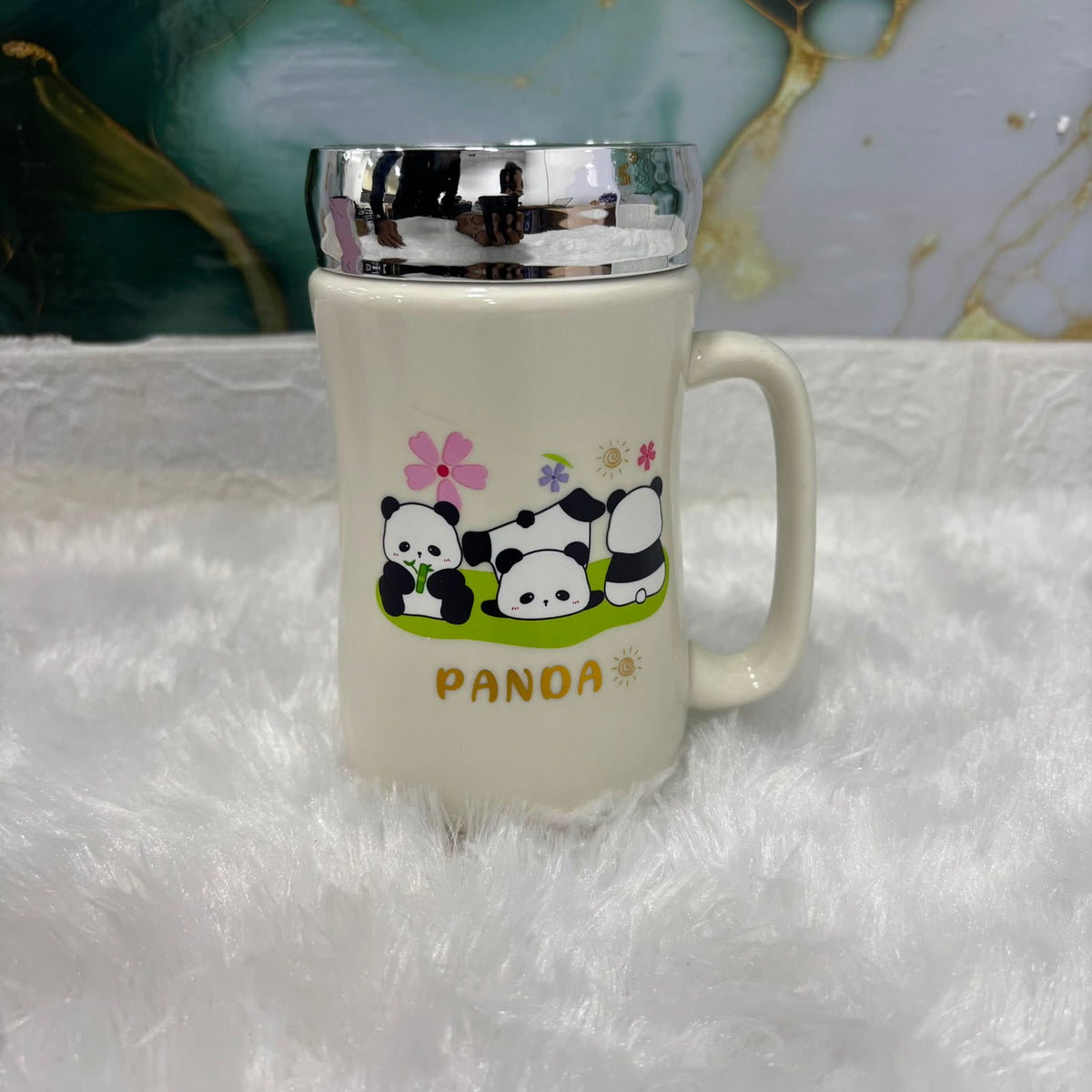 AM5352 Ceramic Coffee Tea Mug with Lid- Multidesign