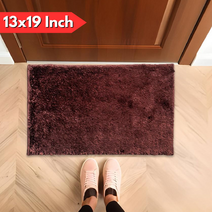 AM5847 Mix Cotton Soft Microfiber Door & Bath Mat (RG 13X19 Inch) Multicolour