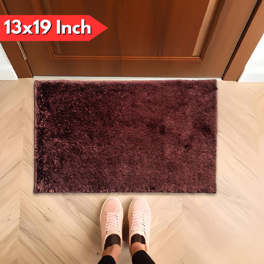 AM5847 Mix Cotton Soft Microfiber Door & Bath Mat (RG 13X19 Inch) Multicolour