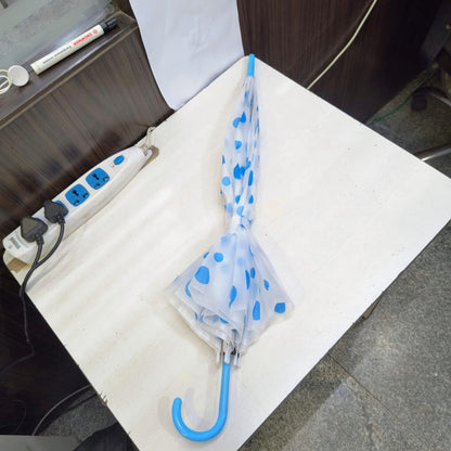 AM5494 Transparent Clear Polka-Dot Lightweight, Porable & Anti-UV Umbrella Multicolour 1 pc
