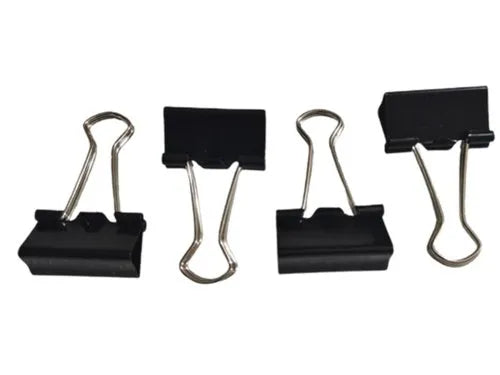 AM2138 Mini Black Clip 12Pcs Binder Clip 25mm