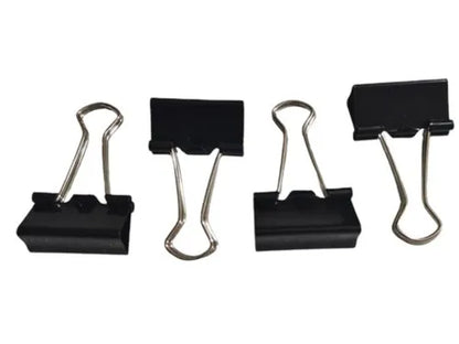 AM2138 Mini Black Clip 12Pcs Binder Clip 25mm