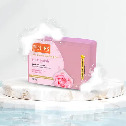AM2059 Tulip Handmade Soap Rose Petals With Aloevera & Essential Oils