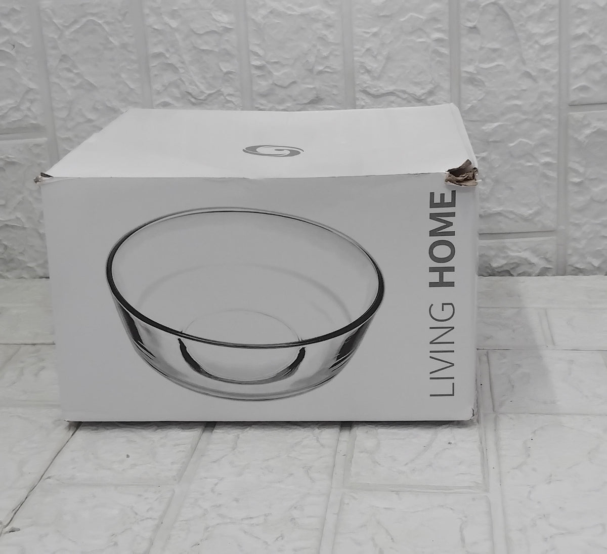 AM3735 Langxu 2200ml Glass Mixing Bowl Microwave Safe Set of 2 (LXW112)