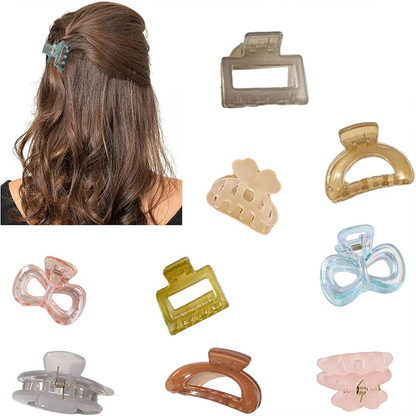 AM6417 Hair Claw Clip & Multicolour & Multi Design  Pack of 1