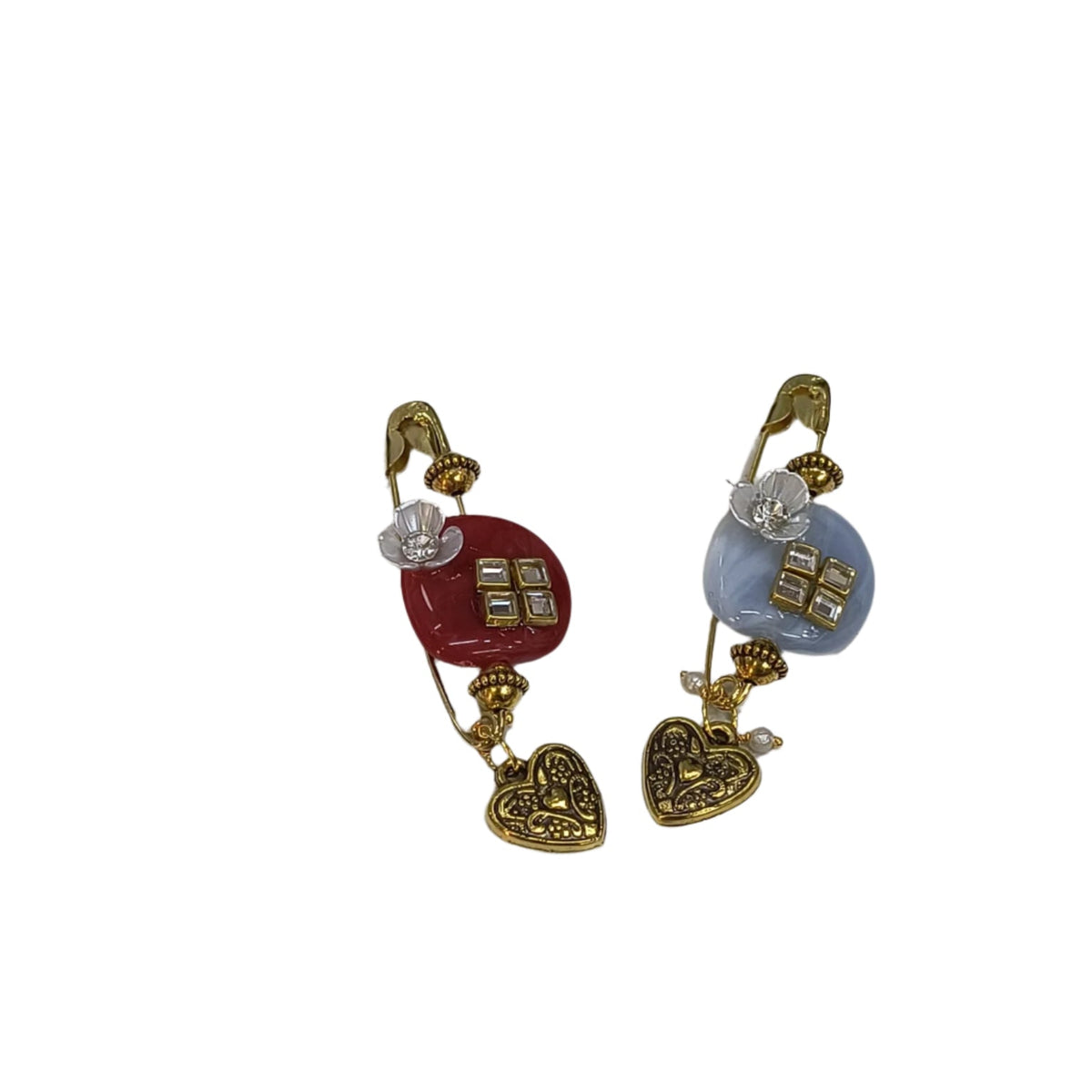AM5429 Fancy Brooch And Saree Pin MultiColour 1pc