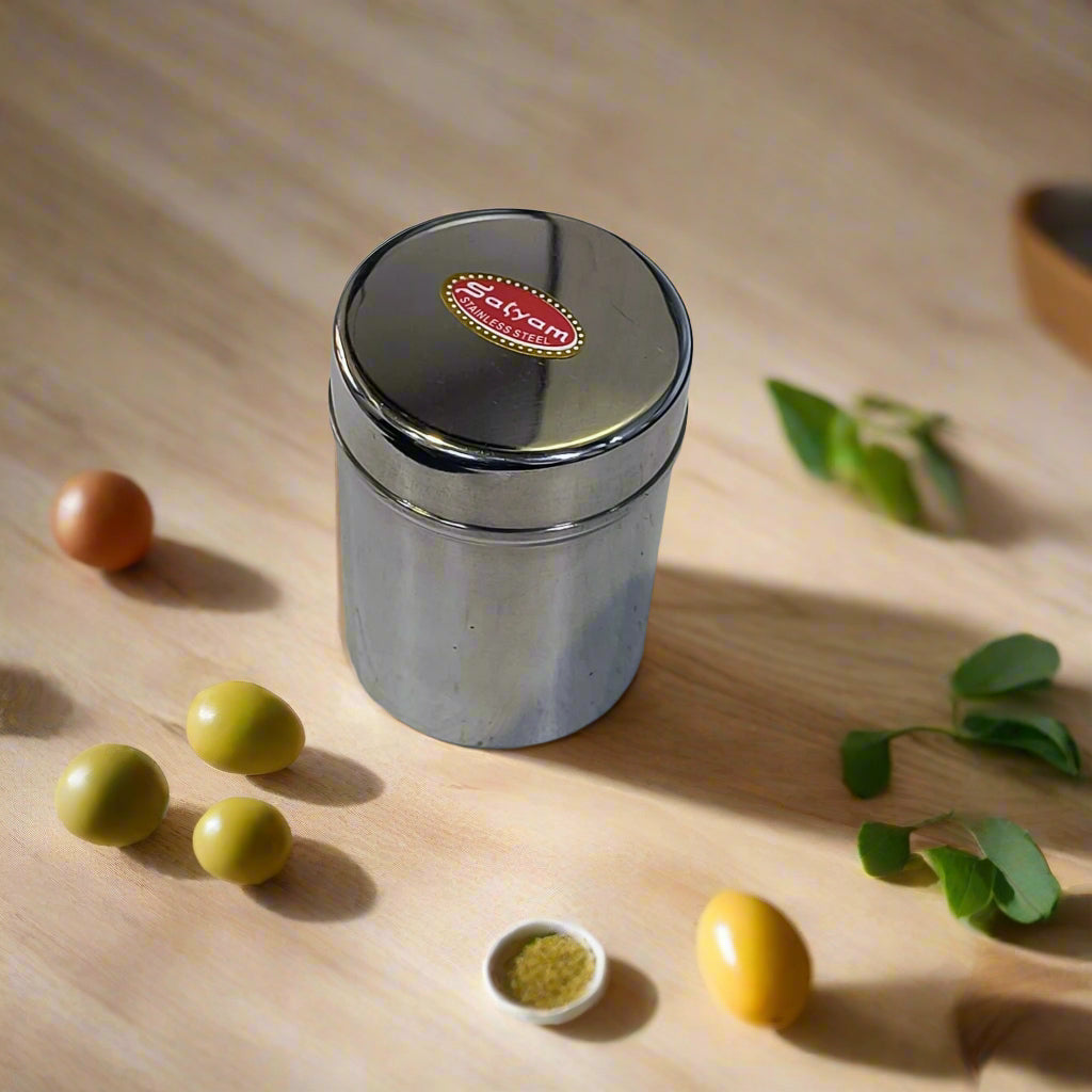 AM5325 Satyam Noori Dabbi Stainless Steel Containers For Storage Medium