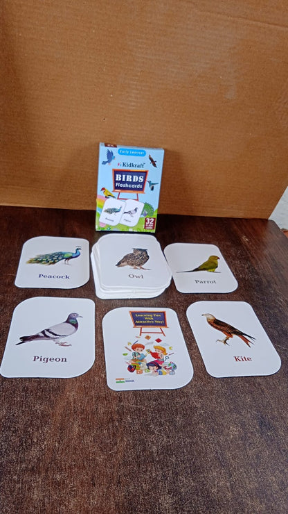 19158 KidKraft Early Learner Educational Flashcards – 32 Birds