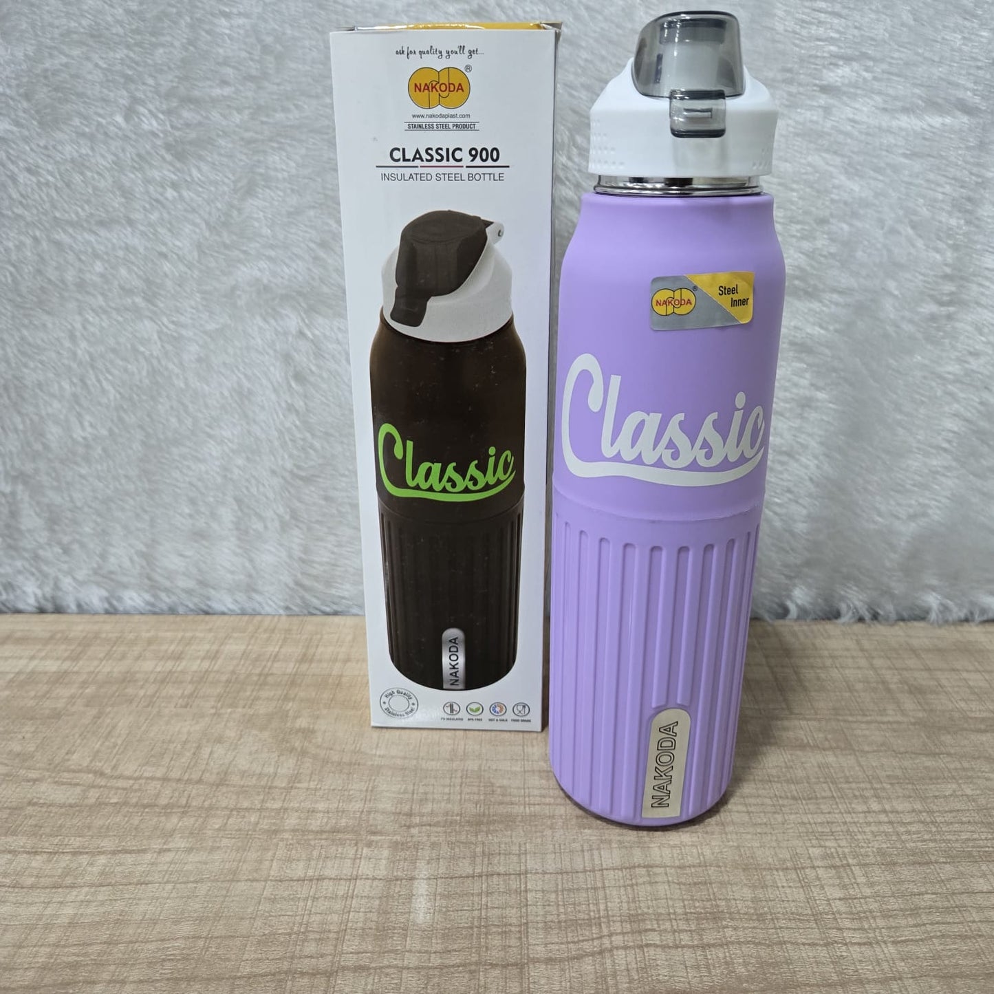AM7097 Nakoda Classic Insulated Stainless Steel Water Bottle 900