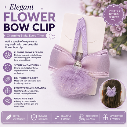 TM0069 Flower bow clip