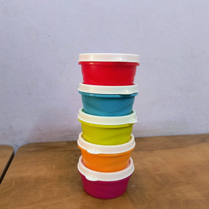 AM5139 Small Plastic Bingo Container 5 Set, Multicolor