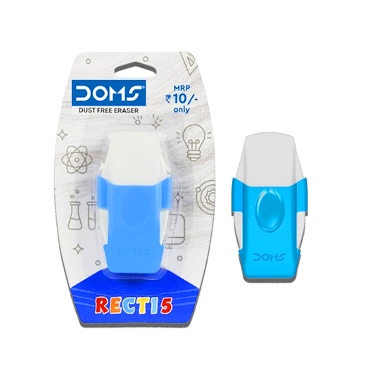 AM5510 Recti 5 Multicolored Dust Free Eraser Blister Pack,Ideal for School, Kids & Gifting Purpose