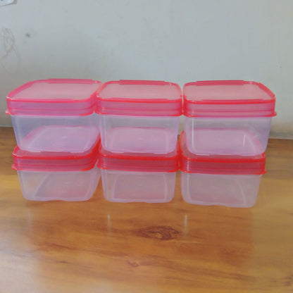 3424 6Pcs Small Cubic Box For Masala And Dry Fruit Container