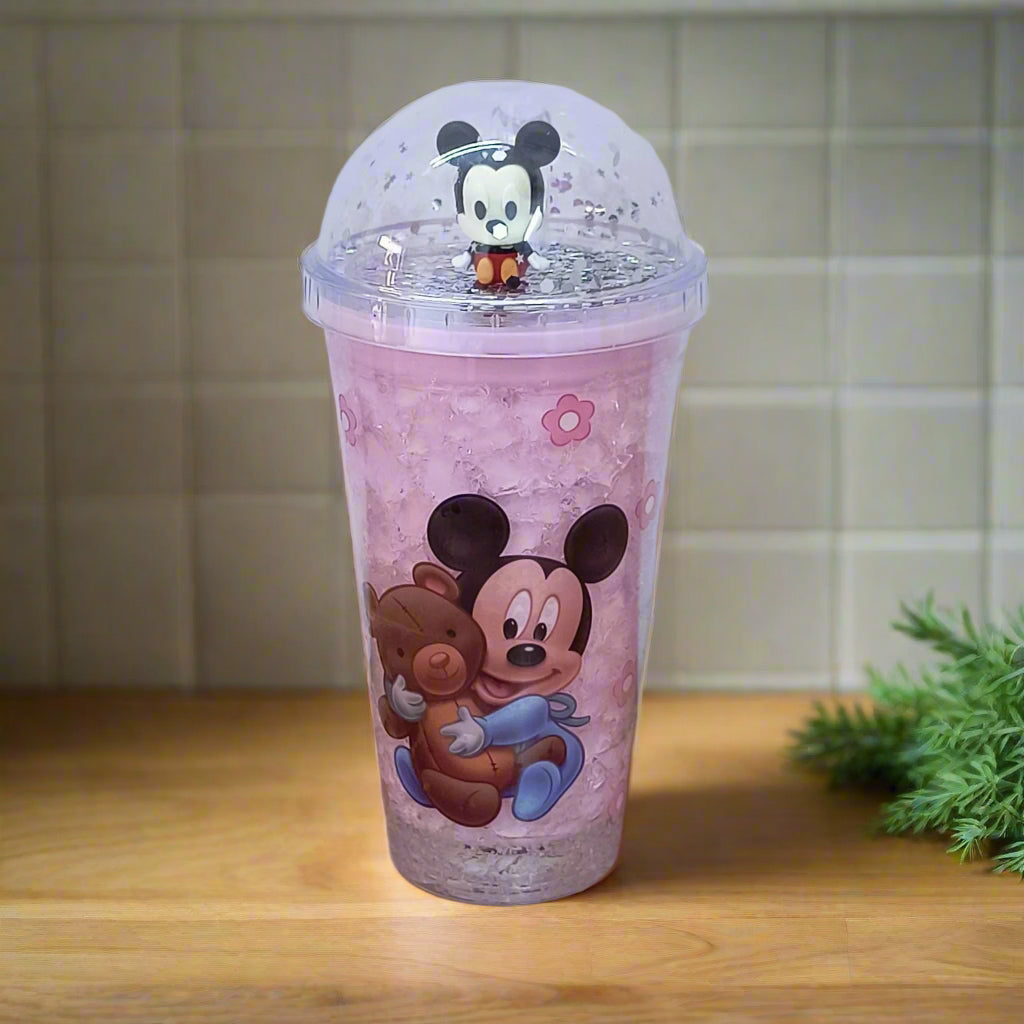 AM5349 3D Look Tumbler Cups with Lid and Light Multi-Color 1pc -22cm