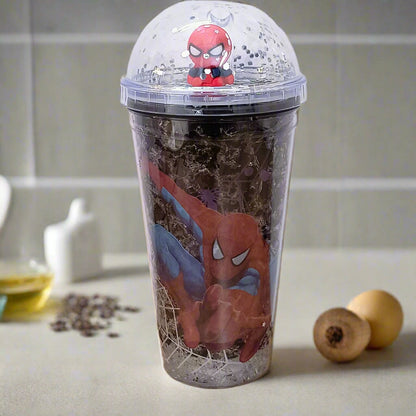 AM5349 3D Look Tumbler Cups with Lid and Light Multi-Color 1pc -22cm
