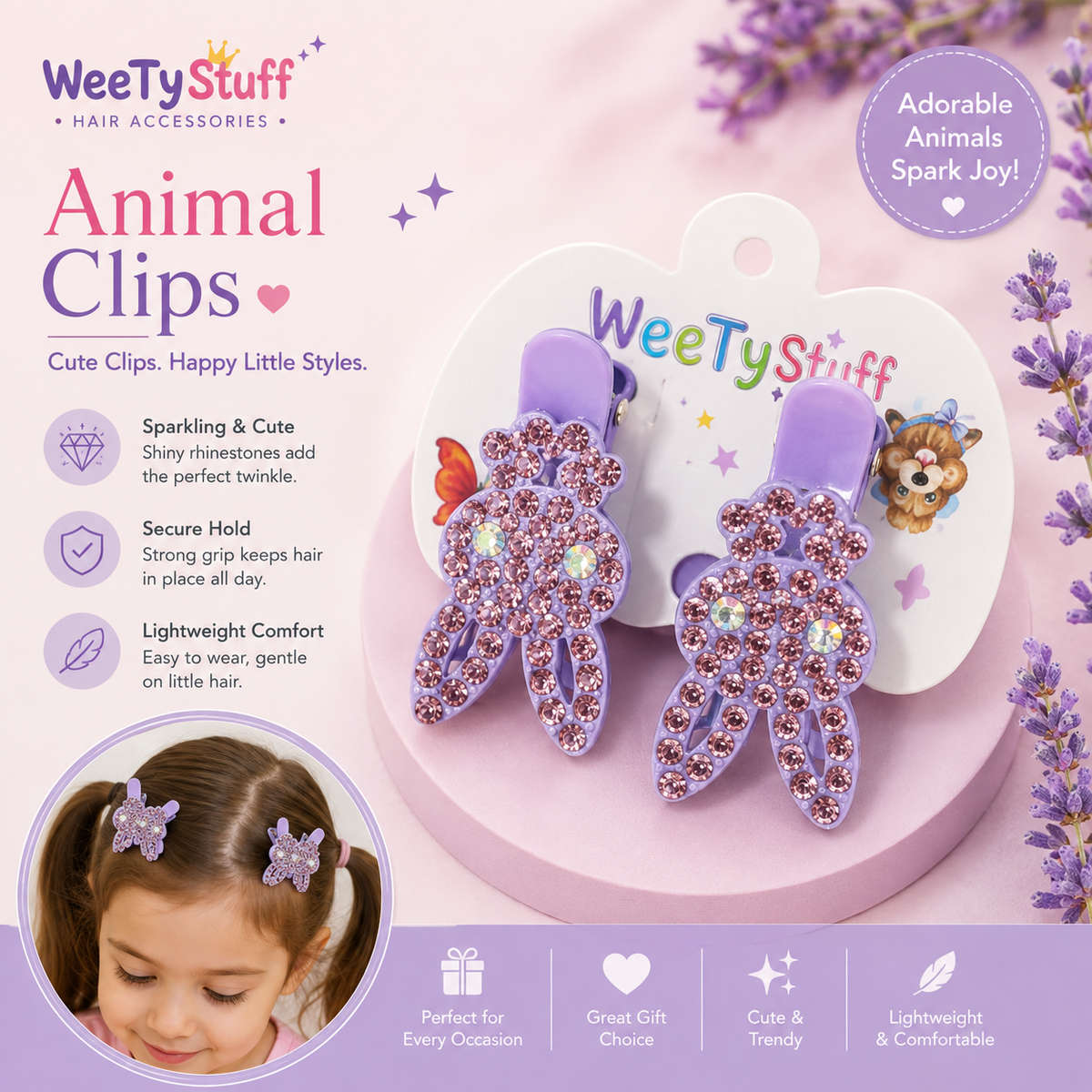 AM6467 Sweetystuff animal clip
