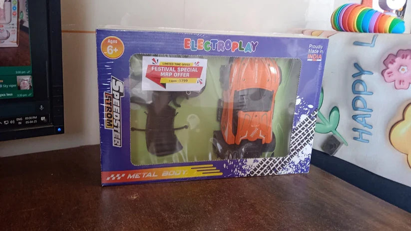 4377 Electroplay Metal Body High-Speed RC Supercar with Remote Control Racing Car
