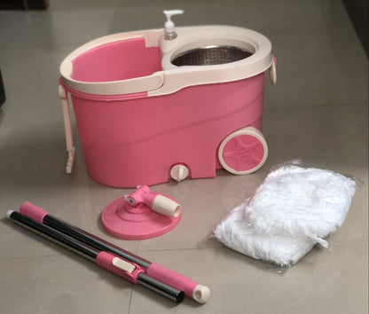 AM3628 Cammy SS Flora Floor Cleaning Mop with Bucket and Microfiber Refill