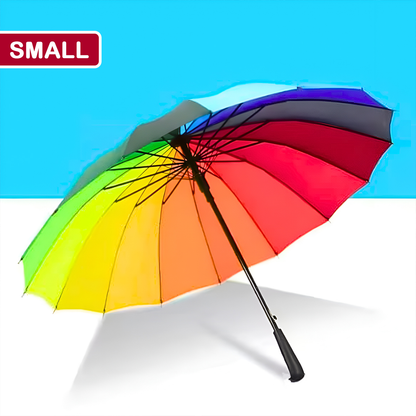 A06510 Colorful Rainbow Umbrella (Small) For Sun and Rain Protection