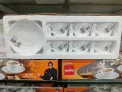 Am0340 Cello Costa Tea Set 12pcs Break Resistant Classic Simple Design Tea Set with Gift Box/Tea Cups for Tea Party