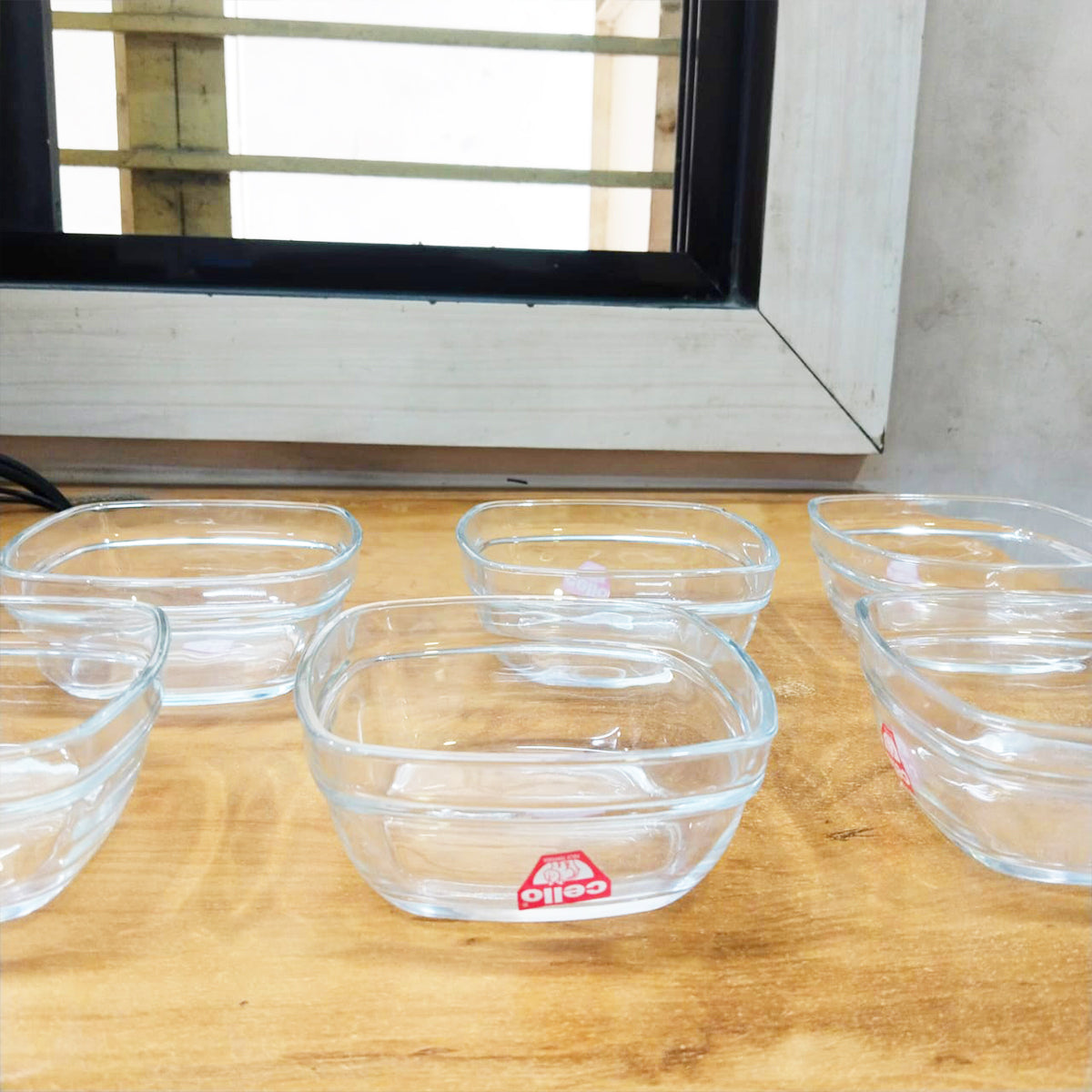 AM5683 Cello Nadir Square Stack Bowl- 300Ml (Set of 6 Pcs)