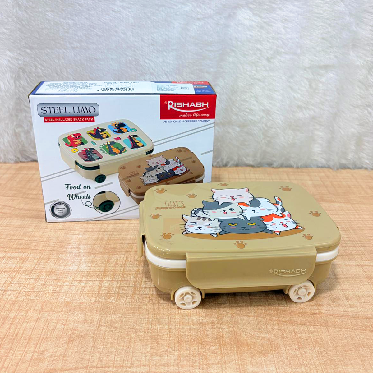 AM6756 Rishabh Steel Limo Insulated Snack Pack for Kids