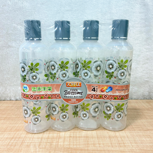 TM0168 JOYFUL Cool Blossoms Fridge Bottle - Set of 4 (1000ml each)