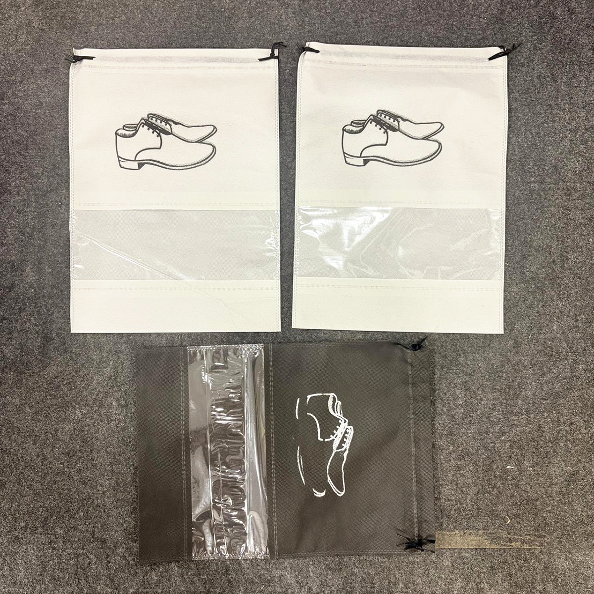 AM6715 Travel Essentials Shoe Bags for Men and Women (44x32cm) - Pack Of 3pc