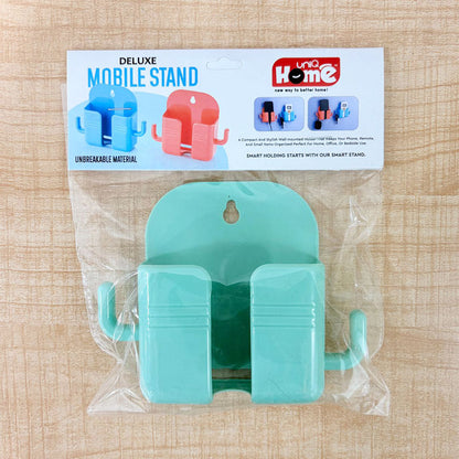 AM6774 Deluxe Wall-Mounted Mobile Stand & Multipurpose Holder with Side Hooks