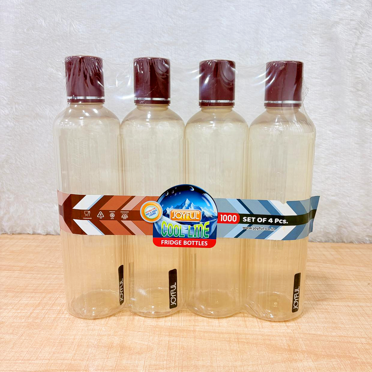 TM0171 Joyful Cool Line 1000 Fridge Bottles - Set of 4 (1000ml Each)