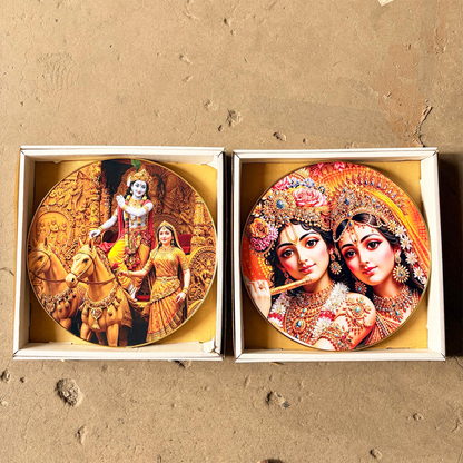 TM0140 Mix Pattern Premium Decorative Wall Round Frames - 16x16inch (Pack of 1)