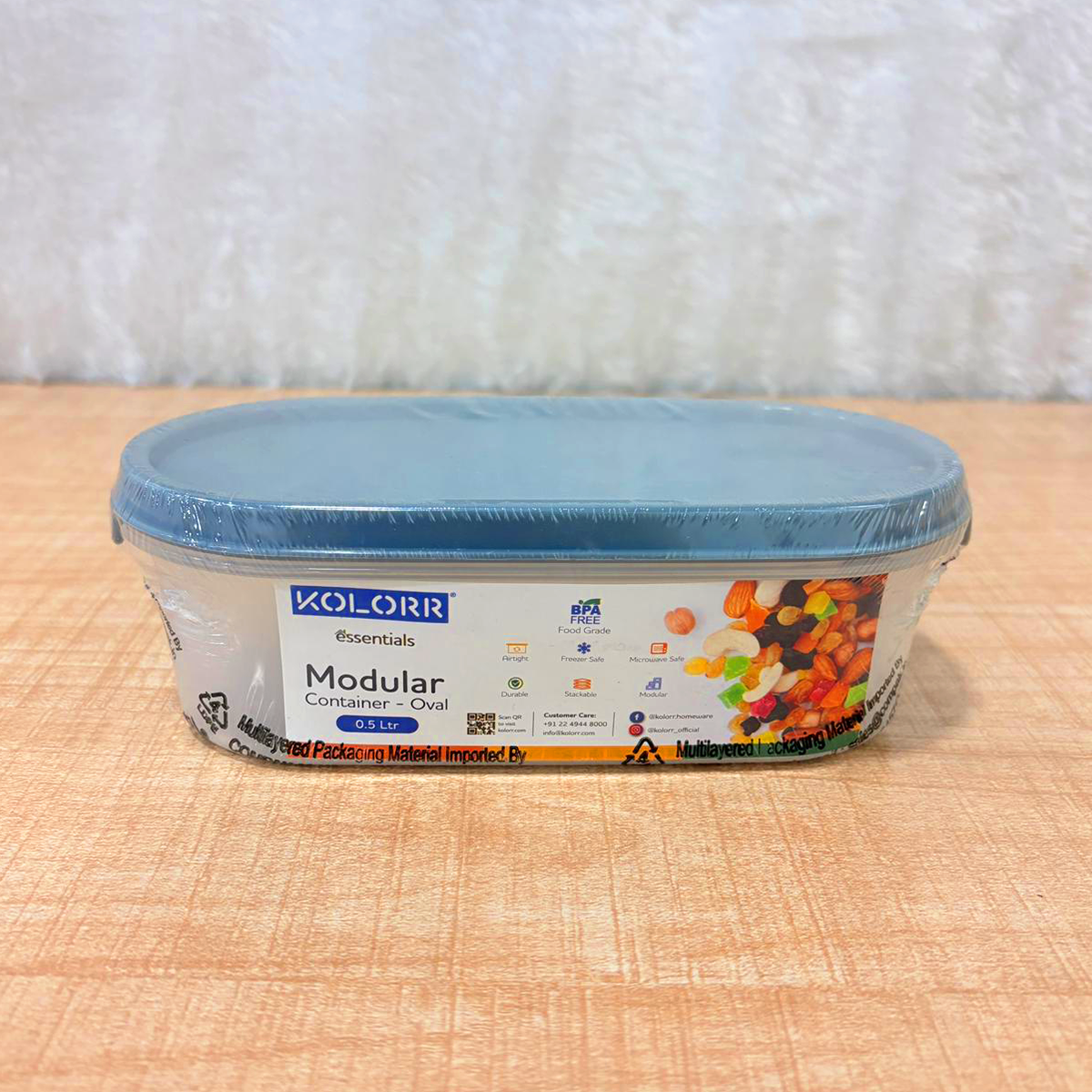 AM6742 Kolorr Essentials Modular Oval Storage Container - 0.5 Ltr