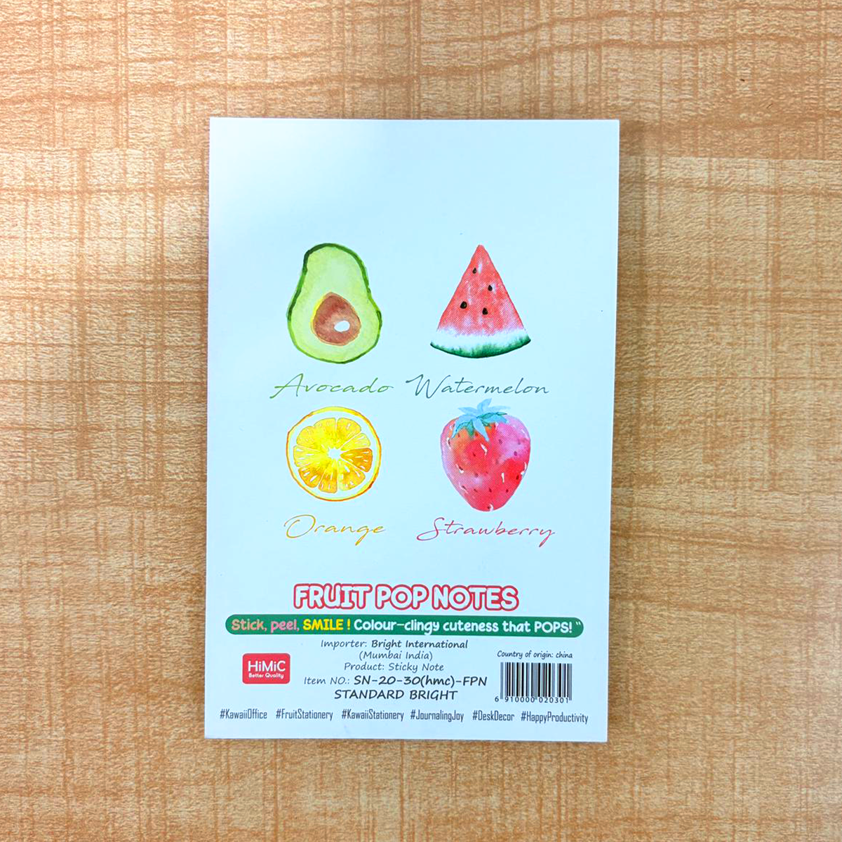 TM0152 Fruit Shaped Pop Sticky Notes - (Pack Of 1)