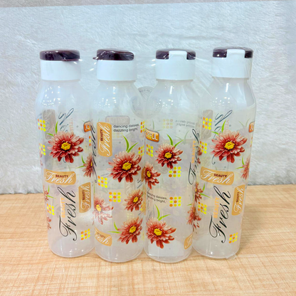 TM0175 Joyful Beauty Fresh 1000 Fridge Bottles - Set of 4 (Printed, Flip-Top)