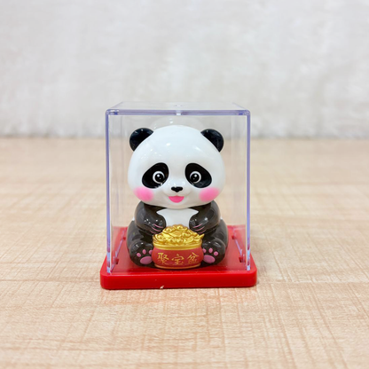 TM0193 Solar Powered Moving Panda Car Dashboard Decoration – 1 Pc (Small)