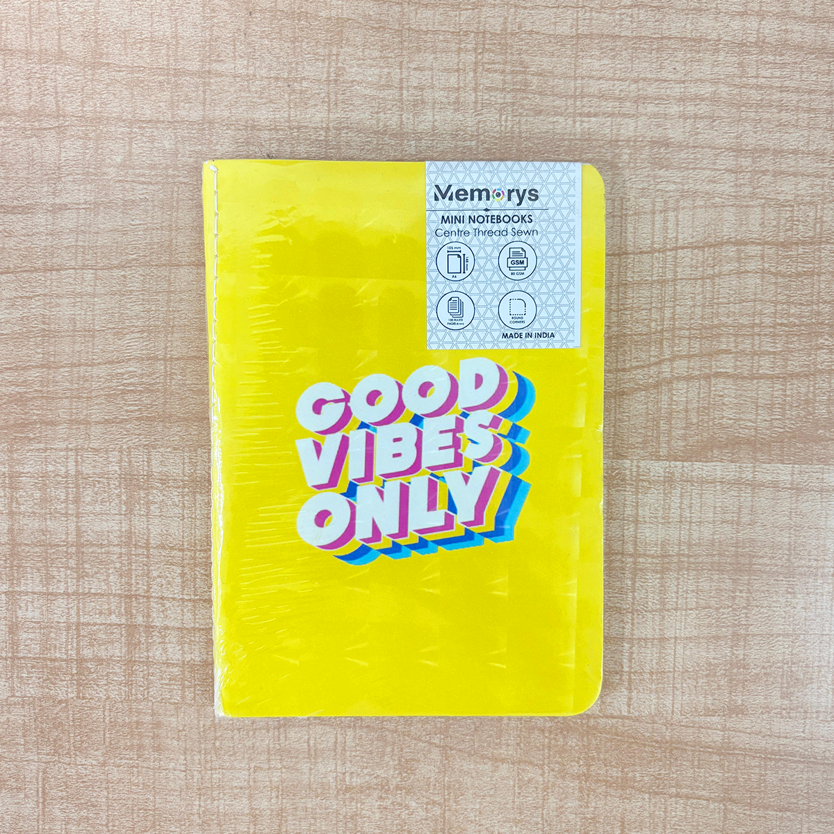 AM6623 Mix-Design Good Vibes A6 3D Mini Notebook - 1pc