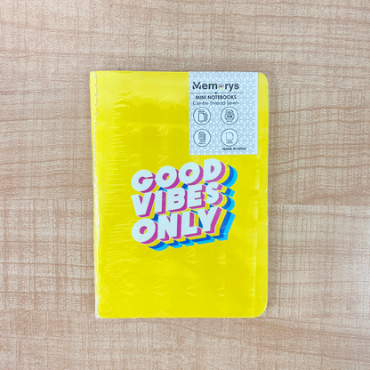 AM6623 Mix-Design Good Vibes A6 3D Mini Notebook - 1pc