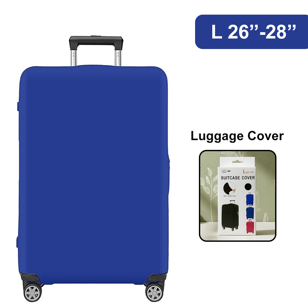 AM6336 Elastic Dustproof Luggage Cover for Travelling - L 26''-28''