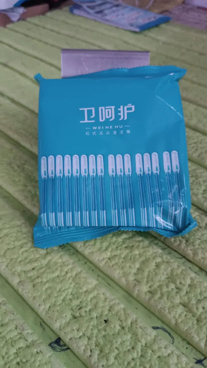 13500 Ear wax Cleaner Stick Silicone Reusable Sticky Ear wax Removal Kit (12 Pcs Set)