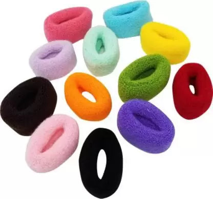 AM1254 Multicolour Cotton Wool Soft Small Rubber Band 1Pcs