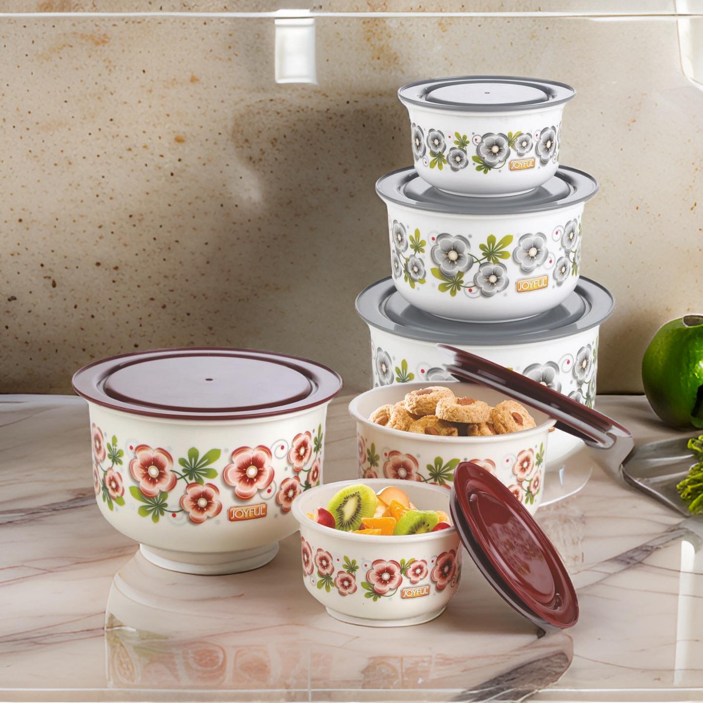 3084 Joyful Blossoms Container 300 / 600 / 1200ml Set of 3