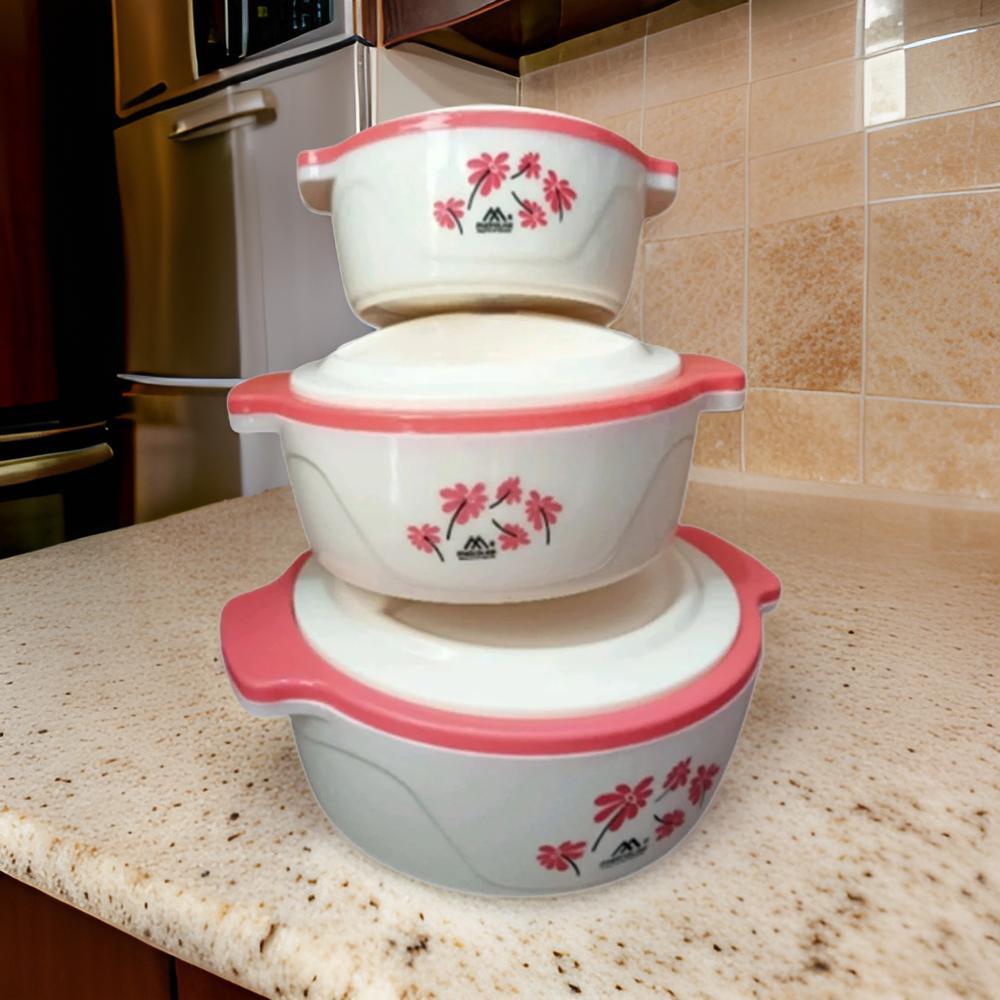 AM0928 Plastic Metroline Insulated Casserole 3pcs Set (30)
