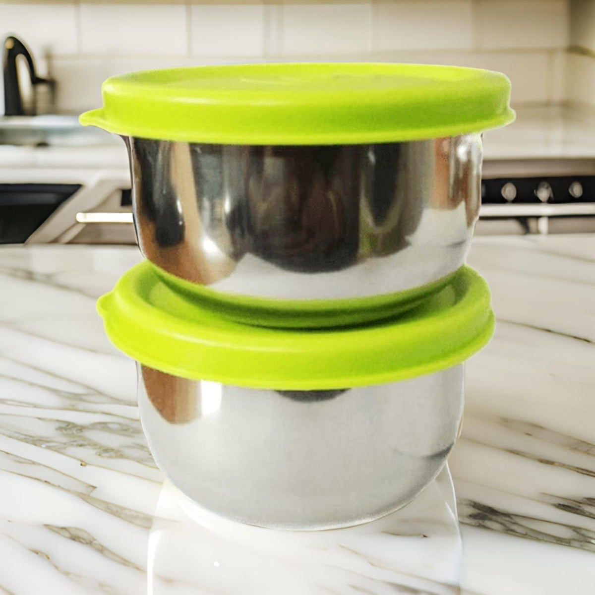 3333 Steel Nano Container With Airtight Lid- No.75 (Pack of 2)