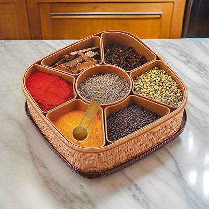 AM7778 Masala Rangoli Box Dabba for keeping Spices
