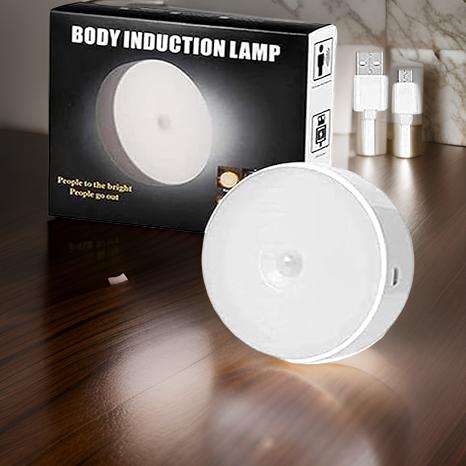 AM6356 Round Shape 8 LED Motion Sensor Induction Led Light Pack Of 1