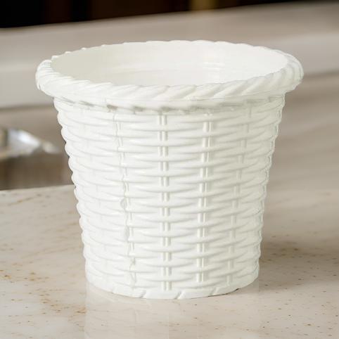 AM0826 Ap Juhi Pot 10 inch -Multicolor Designer Plastic Flower pots
