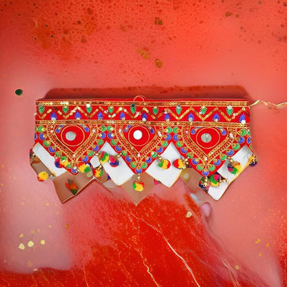AM2509 Lighting Traditional Toran Art Bandarwal Toran 38Inch Wall Hanging Lights for Home Decoration for Diwali