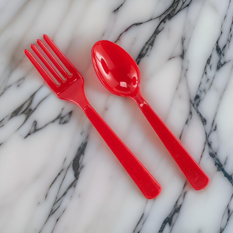 AM7655 Cutlery fork spoon 3 pcs & spoon 3 pcs  (Pack of 6)