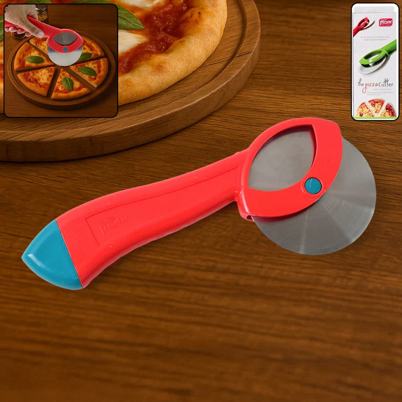 11705 Supermom Premium Stainless Steel Pizza Cutter with Ergonomic Handle (1 Pc)
