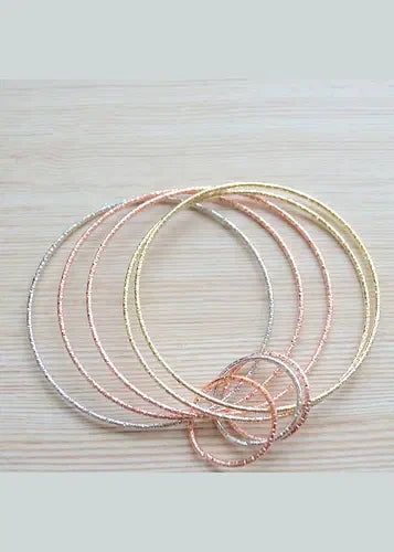 AM1248 Skinny Metal Bangle And Adjustable Finger Ring
